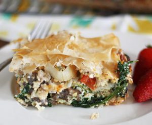 spinach & phyllo - Phyllo Egg Brunch Casserole