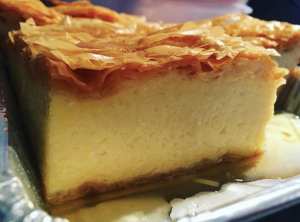 phyllo semolina custard