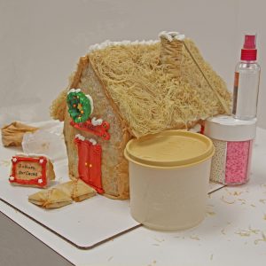 phyllo gingerbread house