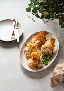 individual phyllo wrapped beef wellingtons